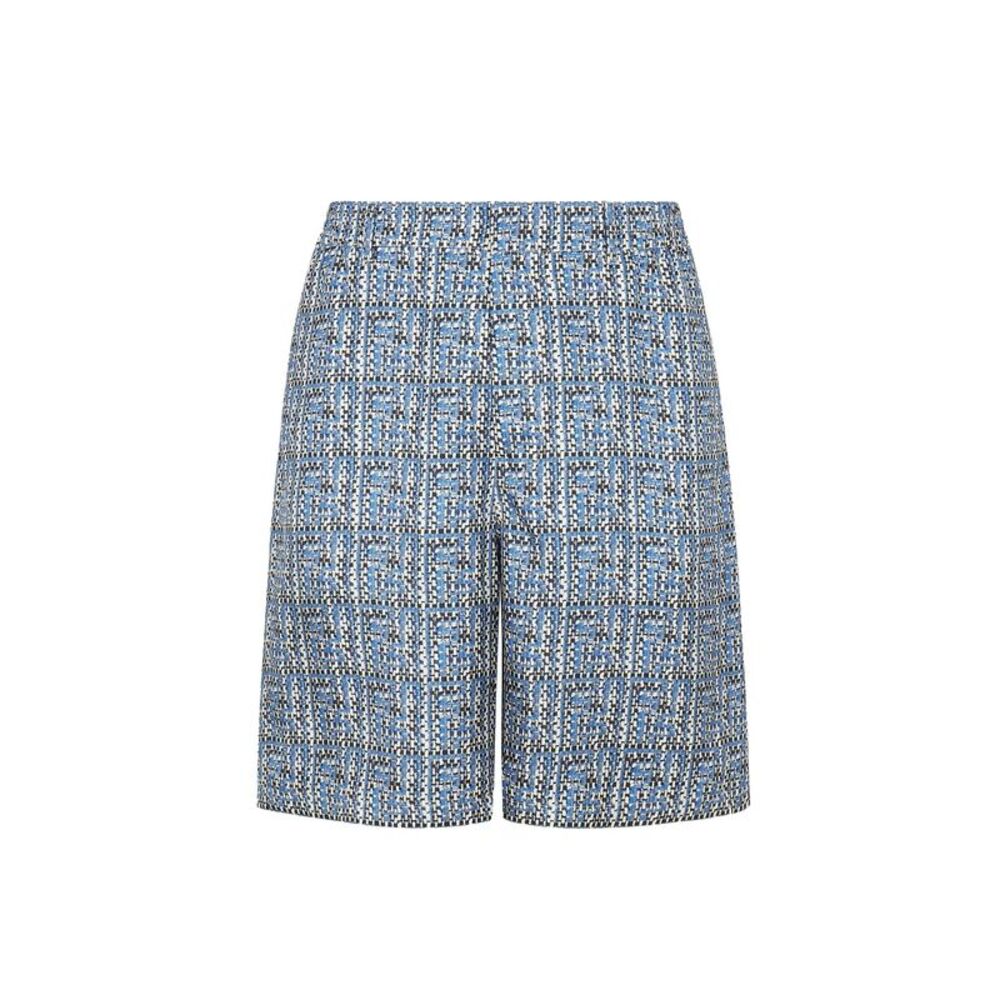 Fendi Printed Silk Shorts Men